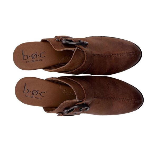 BOC Born Women Clog Size 8 Mule Heeled Distressed Brown BC2439 EUC - Picture 4 of 10